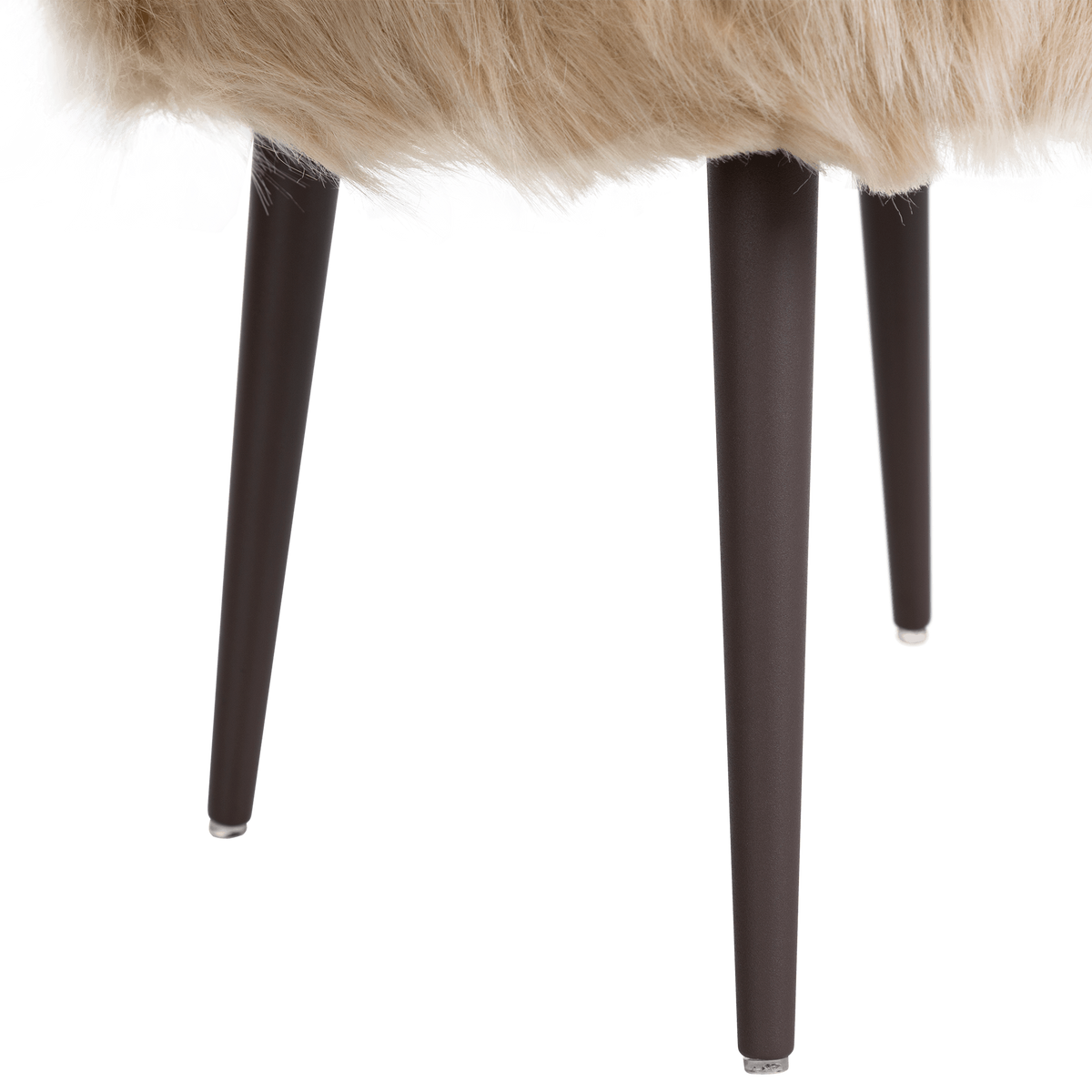 Andes Sitzhocker – Gepolsterter Designhocker in Schwarz & Beige